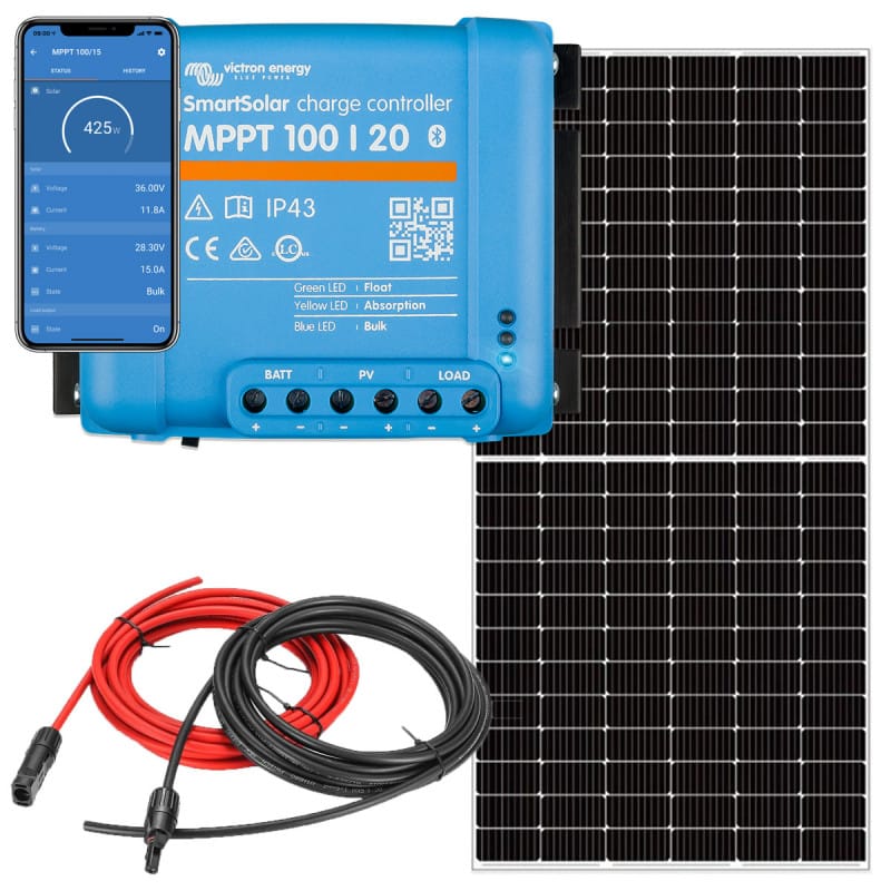 Solar panel and charge regulator